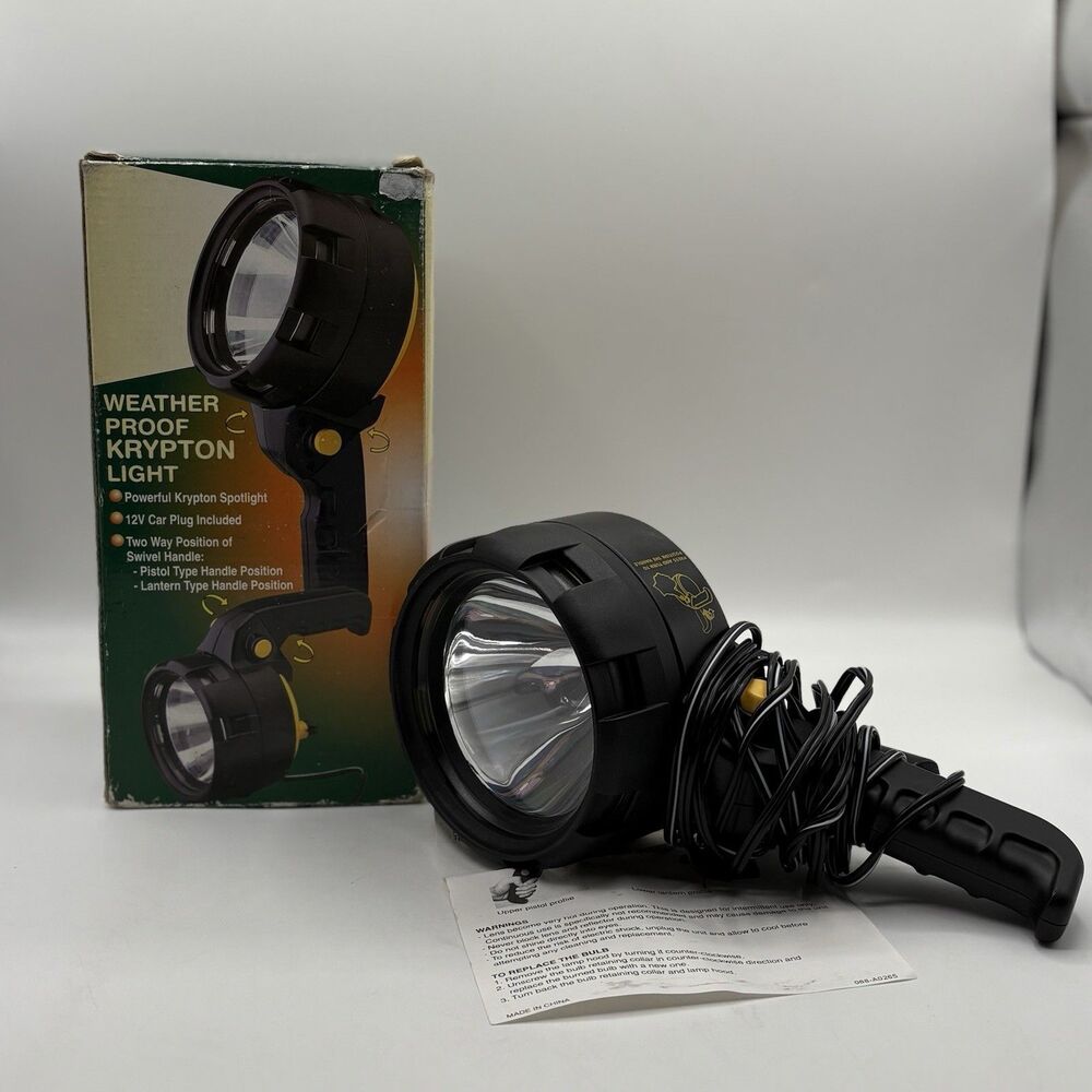 Weather Proof Krypton Light 12v for Car or Boat Tested & Working